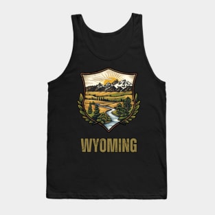 Wyoming State USA Tank Top